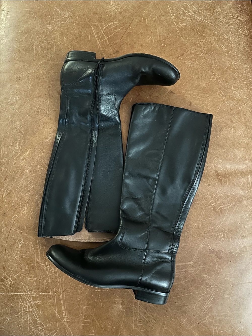 Corso Como Black Knee-High Leather Boots